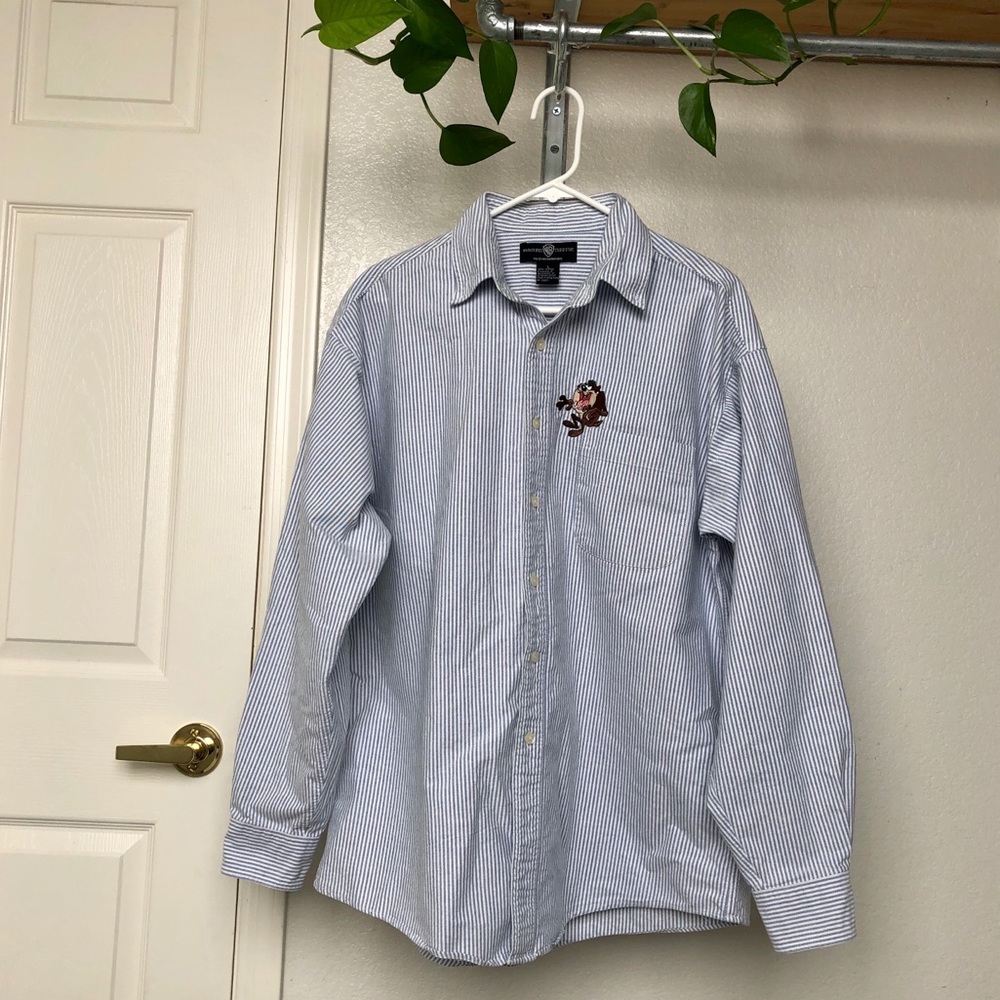 90’s Tasmanian Devil Warner Bros Studio Button Up